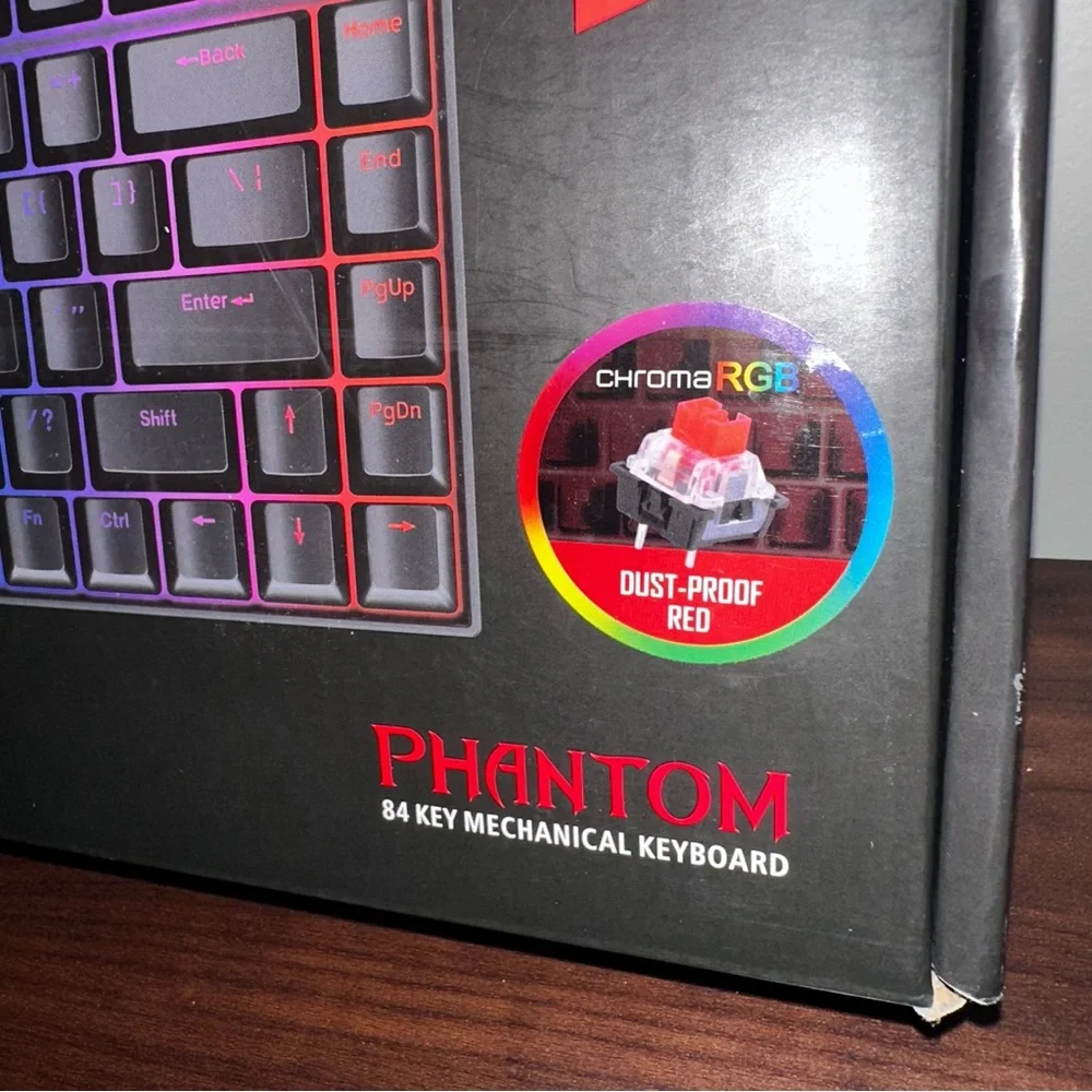 Red Dragon Phantom 84 Key Mechanical Keyboard: NWT - Picture 3 of 16